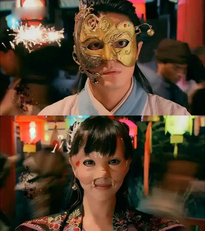 女明星遮脸图_古装剧经典面具造型_古装剧女明星遮面造型