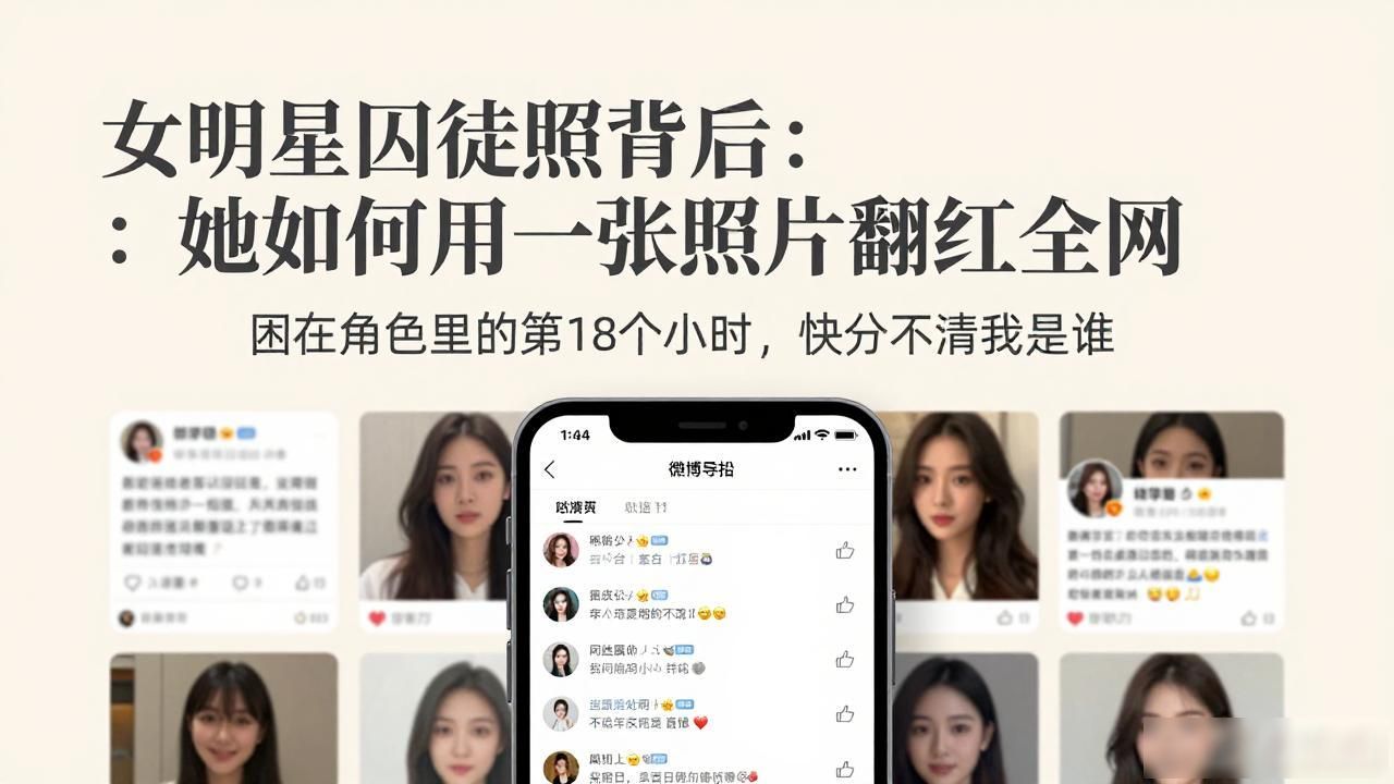 女明星囚徒照背后：她如何用一张照片翻红全网